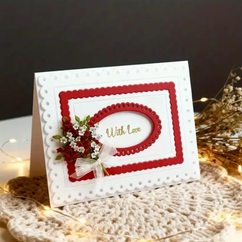 Miniatura 60 de Plantillas de corte de metal para Navidad DIY, plantilla de estampado en relieve para álbum de recortes, creación de tarjetas, molde para álbum