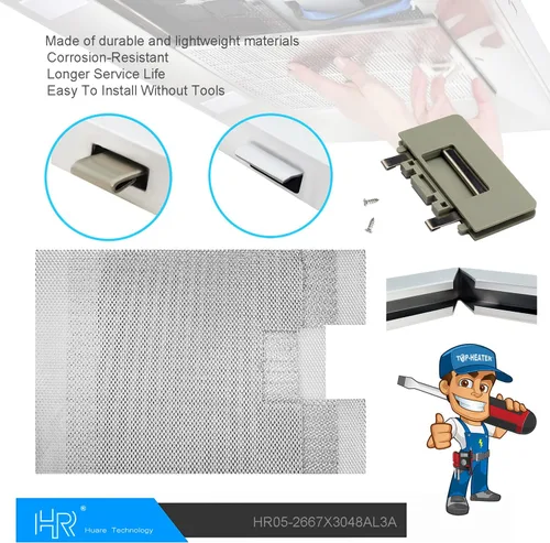Miniatura 9 de Filtro de campana extractora W10169961A actualizado, filtro de ventilación de estufa, se adapta a Whirlpool, Ikea, Kitchen Aid, Jenn Air, filtros