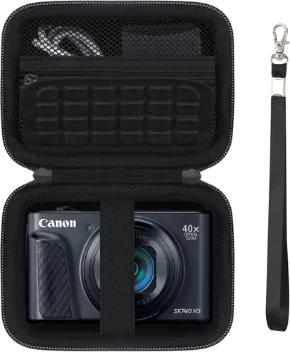 Miniatura 24 de Estuche de transporte rígido para Canon PowerShot SX740 HS/ SX730 HS/ SX720 HS/ SX620 HS/ G7 X Mark III/ G7 X Mark II cámara digital, bolsa de viaje