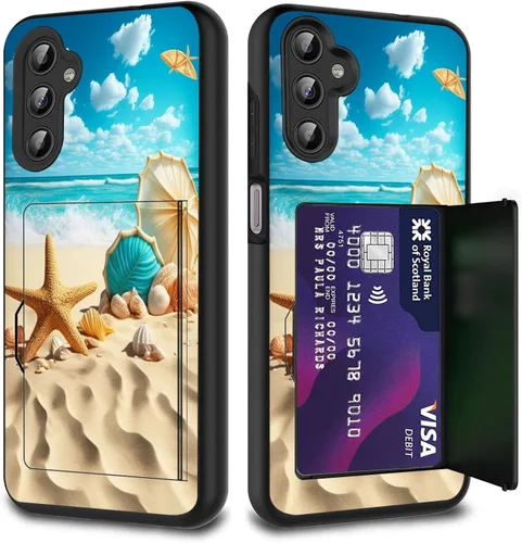 Miniatura 112 de Funda híbrida de doble capa con función atril para Samsung Galaxy A16 5G de 6.9 pulgadas, diseño de vaca con bandera estadounidense