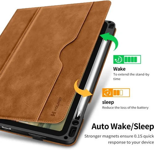 Miniatura 7 de H HOLIMET Funda para iPad Air de 11 pulgadas M3/M2 (2025/2024)/iPad Air de 4ª/5ª generación de 10.9 pulgadas 2022/2020 con soporte para lápiz, parte