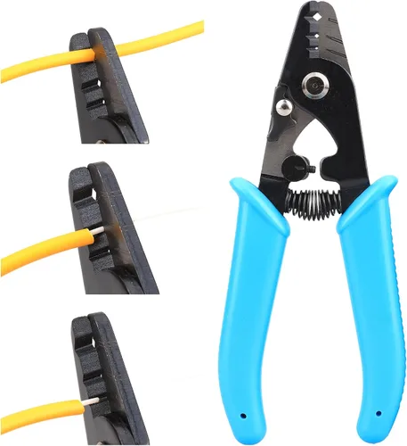 Miniatura 10 de Herramienta de pelado de cable de fibra óptica Herramienta de acceso de búfer de tubo suelto Herramienta de acceso de tramo medio 0.075 in ~ 0.130