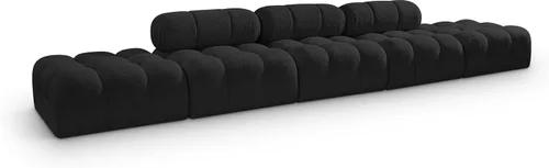 Miniatura 52 de Meridian Furniture 611Cream-S68A Colección Ames Moderno Sofá modular contemporáneo con tela de boucle color crema, modular para crear