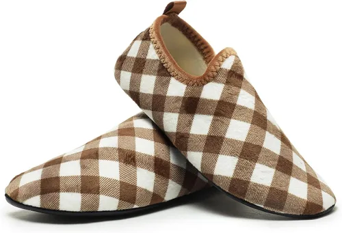 Miniatura 10 de QZKDM - Pantuflas ligeras antideslizantes para casa, para ponerse sin ayuda, para caminar descalzo, para ejercicio en casa y yoga, para hombres