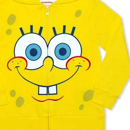 Miniatura 2 de Nickelodeon SpongeBob SquarePants - Sudadera con capucha para niños pequeños, color amarillo