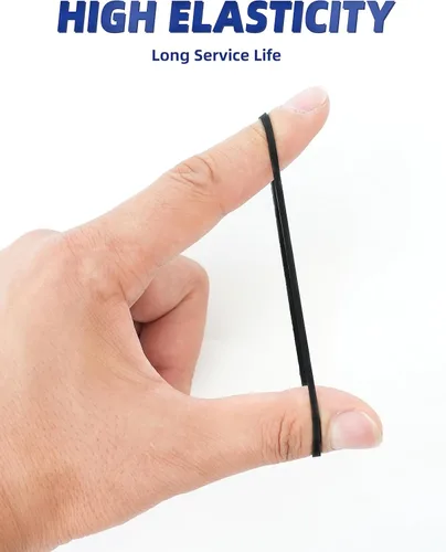 Miniatura 4 de BLUEWING Bandas de goma tácticas de 1.76 oz/8.82 oz, bandas elásticas de goma negras para pesca, tamaño 8#, 32#, 64#, 81#, 105#