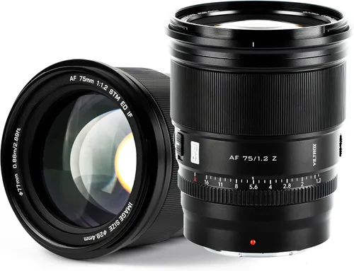 Miniatura 10 de VILTROX 75mm f/1.2 F1.2 PRO Lente de enfoque automático para cámara Nikon Z-Mount Ultra gran angular APS-C AF Compatible con cámaras Nikon Z-Mount