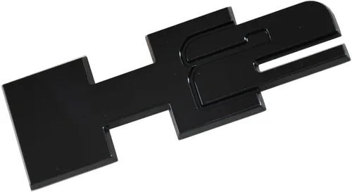 Miniatura 5 de 2 piezas de emblemas 3D de placa de nombre de puerta del portón trasero H2 para Hummer H2 2003-2009 (negro)