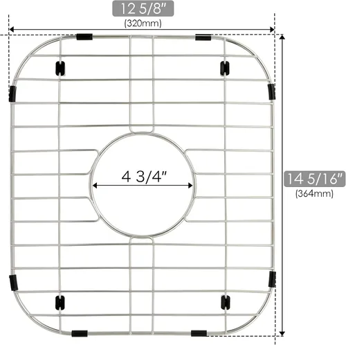 Rejilla para fregadero de cocina y protectores de fregadero, rejillas de fregadero de acero inoxidable para la parte inferior del fregadero de