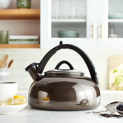 Miniatura 2 de Cuisinart CTK-EOS2GG Peak - Tetera de 2 cuartos de galón, haz 2 cuartos de agua hirviendo en esta clásica tetera de té, silbato para señalar que