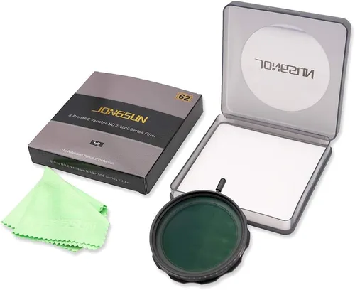 Miniatura 9 de JONGSUN Filtro ND variable de 2.441 in, S-Pro MRC de 16 capas de nano revestimientos, más de 10 paradas ND2-ND1000 graduado de ajuste continuo, kit