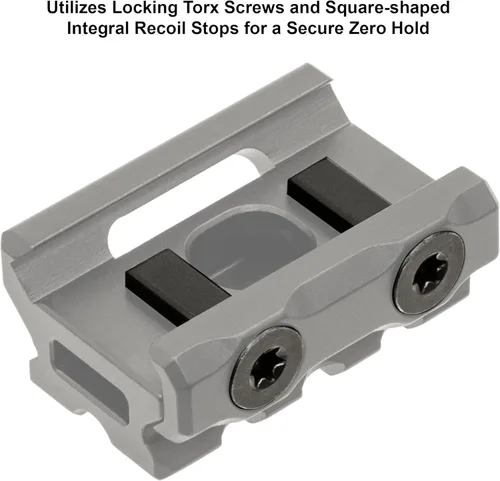 Miniatura 6 de Leapers MT-RSX5S Inc., UTG Super Slim Picatinny Riser Mount, 1/2" de altura, 3 ranuras, negro