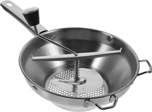PRETYZOOM Prensador manual de papas de acero inoxidable, herramienta de cocina, manivela, molino de alimentos para puré de papas, batatas y