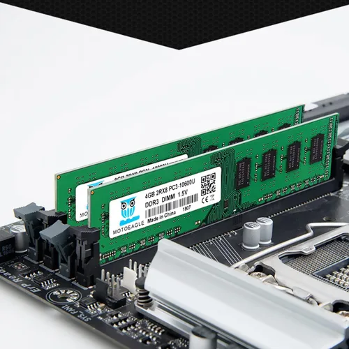 Miniatura 6 de Motoeagle Kit de 8 GB (2 x 4 GB) 2RX8 PC3-10600U DDR3 1333 MHz DIMM RAM 4 GB DDR3 10600 PC3 1333 UDIMM CL9 1.5V 240-Pin Memoria de escritorio DDR3
