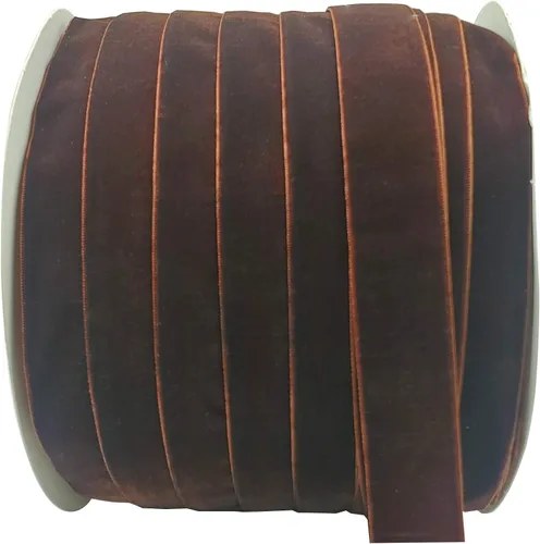 Miniatura 45 de Bobina de cinta de terciopelo de 10 yardas, disponible en muchos colores (Beige, 1 1/2 pulgadas)
