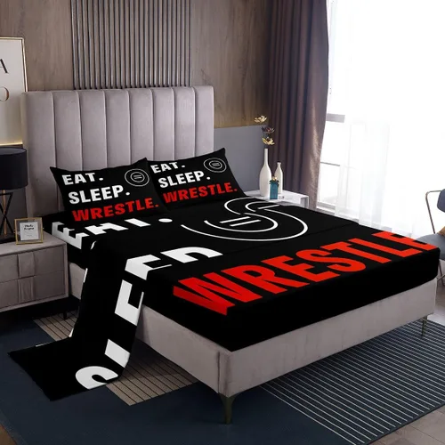 Miniatura 48 de Juego de sábanas con estampado camuflaje de la bandera estadounidense tamaño King, de Castle Fairy. Juego de ropa de cama de lujo de microfibra