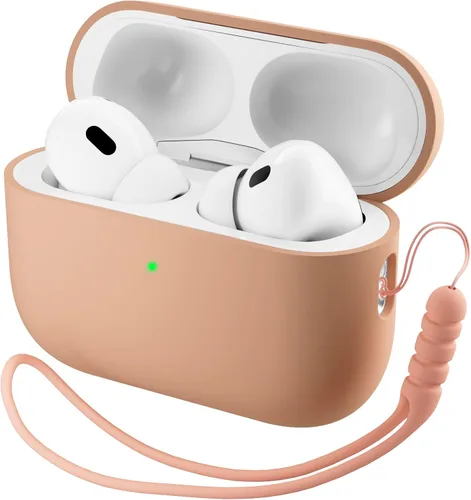 Miniatura 25 de ORNARTO Funda compatible con AirPods Pro 3 2025, silicona híbrida protectora completa para AirPods Pro de 3ª generación, cubierta frontal LED Azul