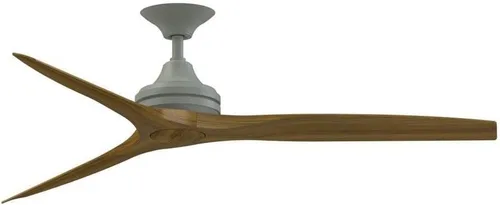 Miniatura 17 de Fanimation Spitfire - Ventilador de techo para interiores y exteriores de 60 pulgadas, níquel cepillado con cuchillas naturales