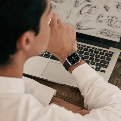 Miniatura 3 de Zedoli Correas trenzadas Solo Loop para Apple Watch Band de 1.496 pulgadas, 1.575 pulgadas, 1.614 pulgadas, 1.654 pulgadas, 1.732 pulgadas, 1.772
