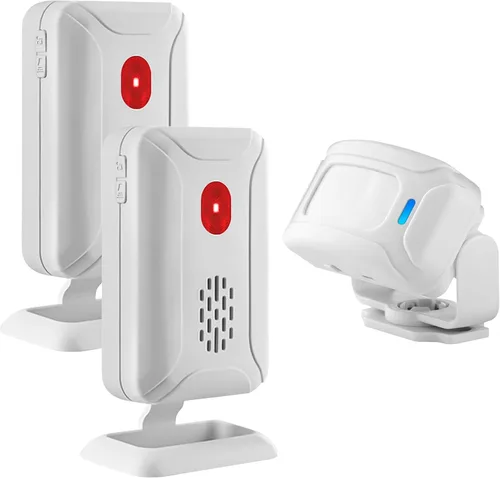 Miniatura 10 de Cruxer Timbre de puerta con sensor de movimiento para negocios al entrar en la puerta, sensor de movimiento, timbre de puerta interior para oficina