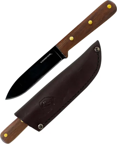 Miniatura 9 de Cuchillo Condor Bushlore - Cuchillo de Bushcraft - Acero de alto carbono 1075 - Mango de nogal - Afilado escandinavo - Cuchillos de hoja fija