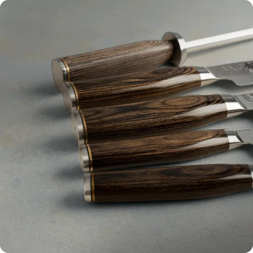 Miniatura 4 de Shun Premier - Juego de bloques esenciales de 7 piezas, incluye chef de 8 pulgadas, pelado de 4 pulgadas, utilidad de 6.5 pulgadas, cuchillos de pan