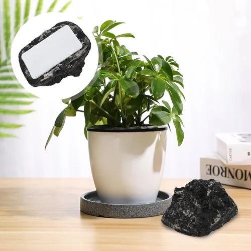 Miniatura 6 de Vaguelly Caja oculta de llaves de piedra falsa para exteriores, resina para ocultar una llave, almacenamiento seguro para casa, jardín, decorativo