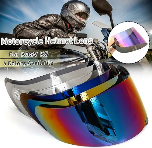 Miniatura 3 de Shkalacar Lente de casco de motocicleta, visera de casco de repuesto completo para casco de moto K1 K3SV K5