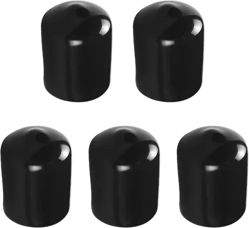 Miniatura 16 de Cubierta de tapa de extremo redondo de goma de 1.06 pulgadas (1.063 in), protectores de rosca de tornillo de PVC flexible de tubería de tubería