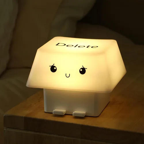 Miniatura 9 de Creative Deletes Keycap Lamp USB Rechargeable Moods Light with Adjustable Brightness Phone Holder for Bedroom Dorm Pink