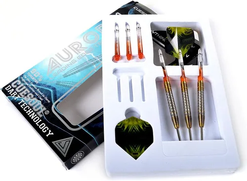Miniatura 5 de CUESOUL Aurora 90% Profesional 0.74 oz/0.81 oz/0.88 oz Punta de Acero Tungsteno Dardo-Revestimiento de Nitruro de Titanio