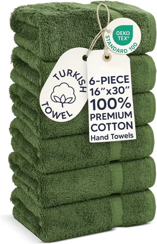 Miniatura 59 de Chakir Turkish Linens - Toallas turcas de 100% algodón, suaves y absorbentes (4 paños, color gris)