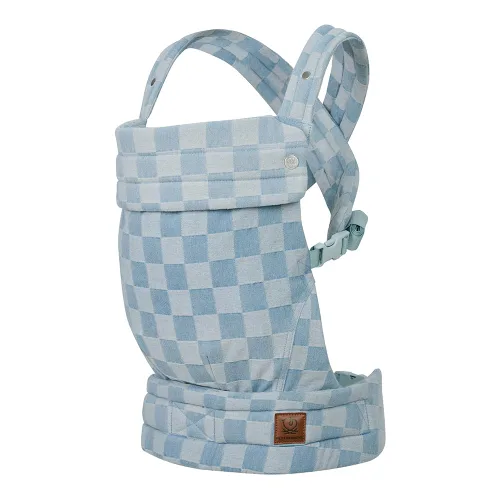 Miniatura 12 de Portabebés ergonómico para recién nacidos a niños pequeños, ligero y transpirable, de algodón, para comodidad con manos libres (blanco hueso)