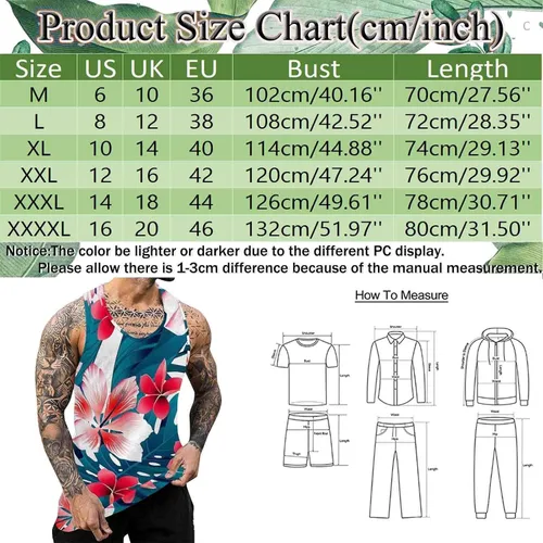 Miniatura 5 de EELHOE Workout Tank Tops For Men Fashionable Slim-Fit Lightweight Lifestyle Graphic Sleeveless Shirt Trendy Beach Vest