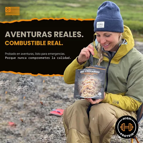 Miniatura 7 de Peak Refuel Beef Stroganoff Alimentos liofilizados para mochileros y campamentos Sabor increíble Alto en proteínas Carne real Comidas