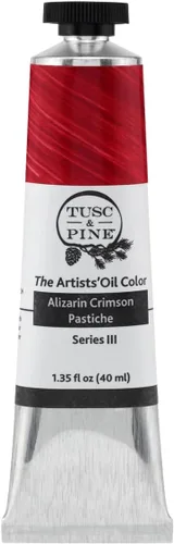 Miniatura 83 de Tusc & Pine Pintura al óleo Artist – Alizarin Crimson, 1.4 fl oz, sin amarilleo, consistencia rica y cremosa, carga máxima de pigmento, pinturas al