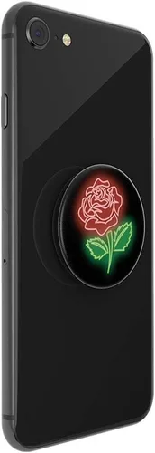 Miniatura 4 de PopSockets - Agarre para teléfono con soporte expandible, agarre adhesivo, rosa neón Rosado neón