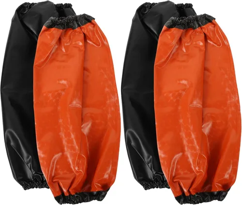 ULTNICE Mangas impermeables para brazos, 2 pares de fundas a prueba de aceite, fundas protectoras de 15 pulgadas para cocinar, jardinería, lavado de