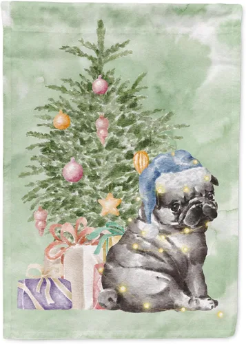 Miniatura 71 de Caroline's Treasures CK8213GF Bulldog Inglés #2 Regalos de Navidad y árbol de jardín Bandera de buzón Bandera decorativa para patio exterior, patio