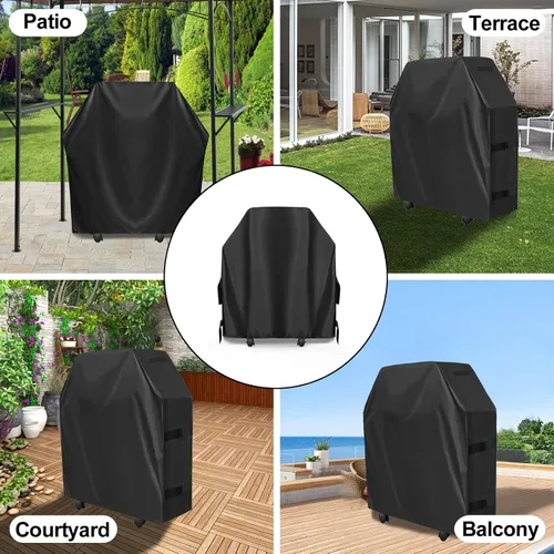 Miniatura 7 de OutdoorLines Cubierta Impermeable de Servicio Pesado para Parrilla BBQ - Cubiertas Universales para Parrilla de Barbacoa Resistentes a UV, Cubierta