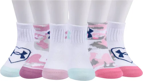 Miniatura 4 de Under Armour Girls' Multi Pack Quarter Sock