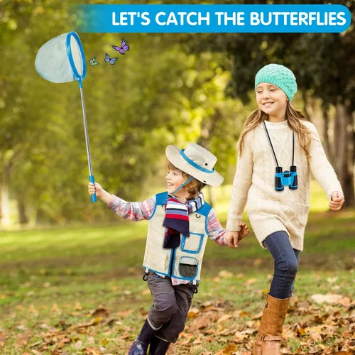 Miniatura 6 de INNOCHEER Atrapa insectos para niños, kit de explorador para niños, juguetes al aire libre para niños pequeños de 3 a 5 años, juguetes al aire libre
