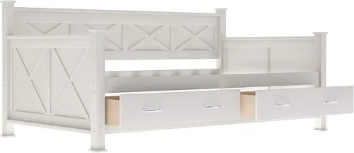 Miniatura 5 de Bellemave Marco de sofá cama individual con cajones de almacenamiento, plataforma de madera, sofá cama capitán para niños, dormitorio, sala de estar