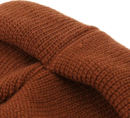 Miniatura 6 de UNDERCONTROL Gorro de punto unisex con etiqueta de latón dorado para otoño e invierno