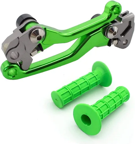 Juego de palancas de embrague de freno para moto de motocross, para Yamaha, Honda, Kawasaki, KTM, Suzuki con empuñaduras de manubrio de 7/8 pulgadas