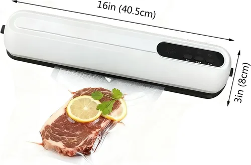 Miniatura 7 de Sellador al vacío de cocina inteligente, sellador automático de conservación de alimentos, modos seco/húmedo, sellador al vacío para frescura