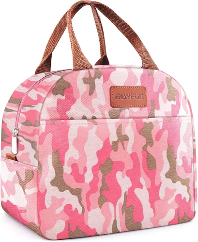 Miniatura 10 de Bolsa de almuerzo para mujeres y hombres, lonchera aislada para adultos, pequeña lonchera hermética enfriadora, contenedores de comida para almuerzo