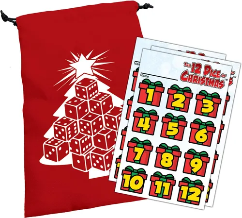 Miniatura 3 de Los 12 dados de Navidad, juego de dados, familia, vacaciones, para 2 a 5 jugadores, mayores de 10 años Steve Jackson