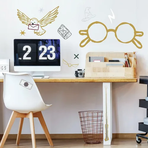 Miniatura 2 de RoomMates Harry Potter Glasses - Vinilo adhesivo gigante para pared, vinilo