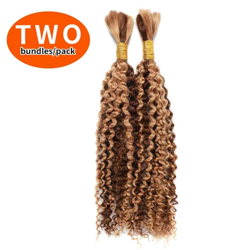 Miniatura 4 de Extensiones de cabello humano virgen brasileño para trenzar, rizado y rizado, 100% sin procesar, extensiones de cabello humano virgen brasileño